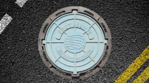 Manhole for medium B125 with Hinge lock device
